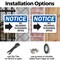 Signmission All Deliveries To Business Office, 14 in W x Rectangle, Plastic OS-2PACK-NS-P-1014-L-10095 - alternate 5